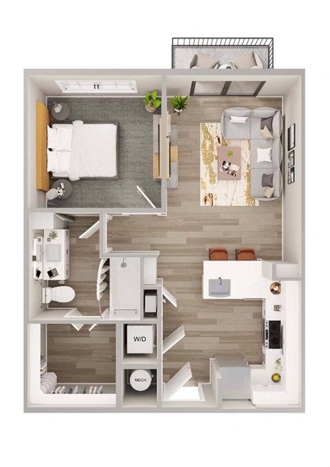 Lenox Bayside A2 Floor Plan